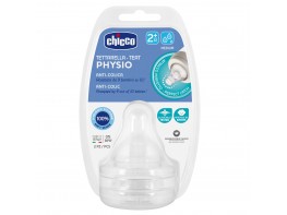 Imagen del producto Chicco Tetina Physio silicona f/medio 2m+ 2und